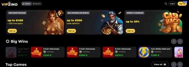 VIPZino Casino Download